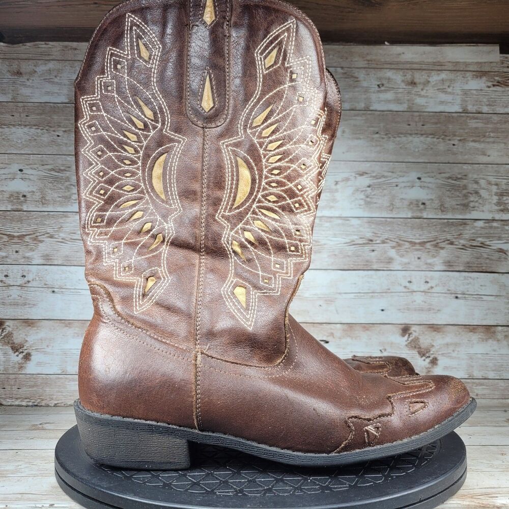Coconuts by Matisse Women’s Size 8.5 Faux Leather Zipper Cowboy Western Boots